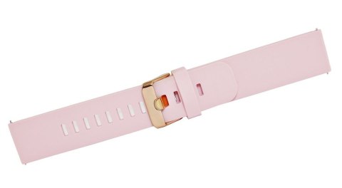 Pasek Silikonowy do Smartwatcha Różowy Złoty 20mm