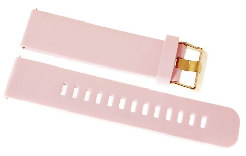 Pasek Silikonowy do Smartwatcha Różowy Złoty 20mm