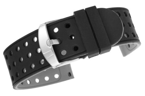Pasek silikonowy do smartwatcha szary 20 mm