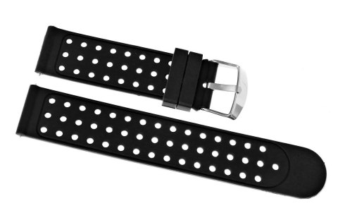Pasek silikonowy do smartwatcha szary 20 mm