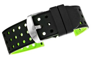 Pasek silikonowy zielony do zegarka 20 mm