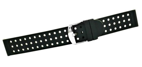 Pasek silikonowy do smartwatcha zielono-czarny 22 mm