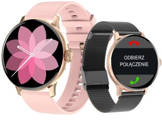 Smartwatch Damski Giewont GW330-4 Różowe Złoto/Czarny