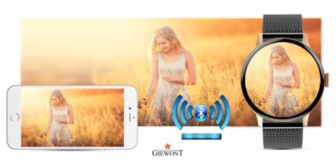 Smartwatch Damski Giewont GW330-4 Różowe Złoto/Czarny