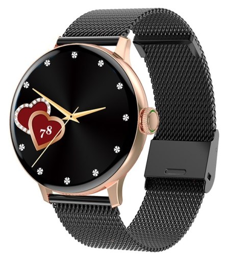Smartwatch Damski Giewont GW330-4 Różowe Złoto/Czarny