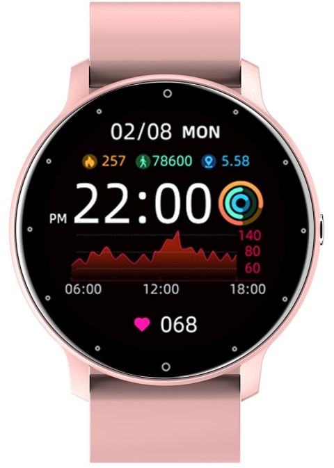 Smartwatch Damski Gravity GT1-1 Różowe Złoto/Różowy