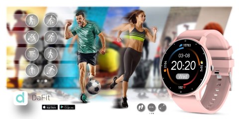 Smartwatch Damski Gravity GT1-1 Różowe Złoto/Różowy