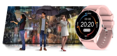 Smartwatch Damski Gravity GT1-1 Różowe Złoto/Różowy