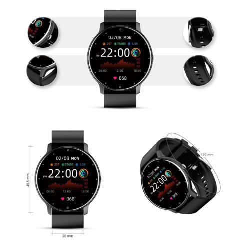 Smartwatch Damski Gravity GT1-3 Czarny