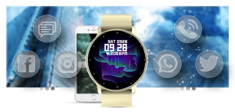 Smartwatch Damski Gravity GT1-6 Żółty