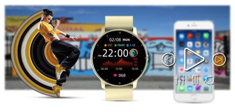 Smartwatch Damski Gravity GT1-6 Żółty