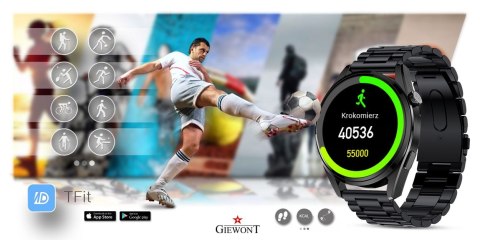 Smartwatch GIEWONT Vertex GW450-1 z Bransoletą i Paskiem
