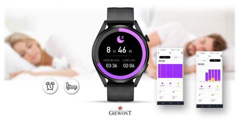 Smartwatch GIEWONT Vertex GW450-1 z Bransoletą i Paskiem