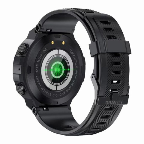 Smartwatch Gravity GT7-1 Czarny silikonowy