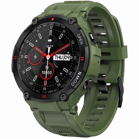 Smartwatch Gravity GT7-3 - Zielono-czarny sportowy