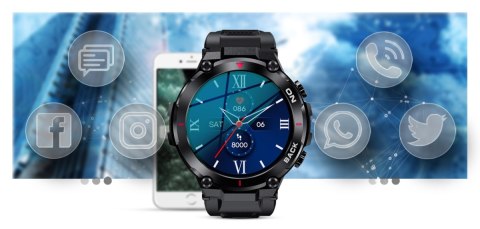 Smartwatch Gravity GT8-1 Czarny - sport i elegancja