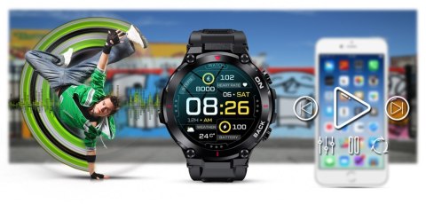 Smartwatch Gravity GT8-1 Czarny - sport i elegancja