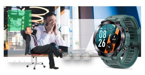 Smartwatch Gravity GT8-3 Zielony - sportowy design