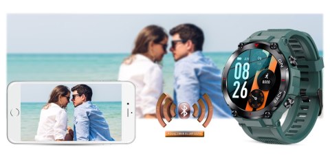 Smartwatch Gravity GT8-3 Zielony - sportowy design