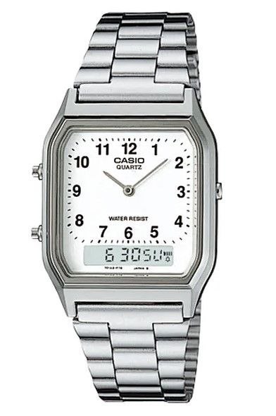 Zegarek Damski Casio AQ-230A-7BMQ Vintage Srebrny
