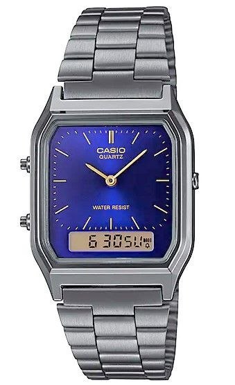Zegarek Damski Casio AQ-230GG-2ADF Granatowy Vintage