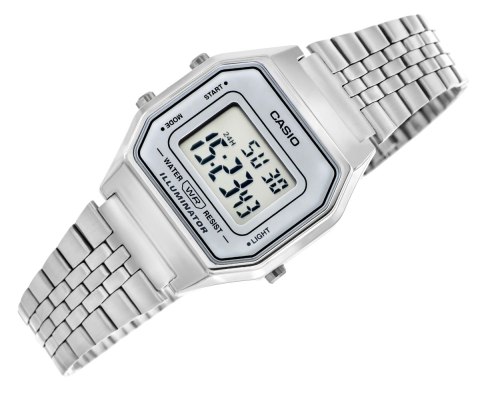 Zegarek Damski Casio Vintage LA680WA-7DF Stalowy