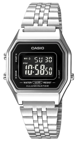 Zegarek Damski CASIO Vintage LA680WA-1BDF - Styl Lat 80.