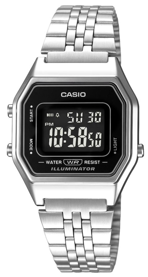 Zegarek Damski CASIO Vintage LA680WA-1BDF - Styl Lat 80.