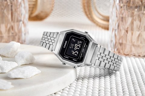 Zegarek Damski CASIO Vintage LA680WA-1BDF - Styl Lat 80.
