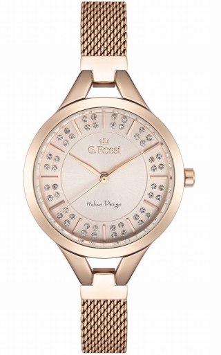 Zegarek Damski G.Rossi 12110B-4D2 Różowe Złoto