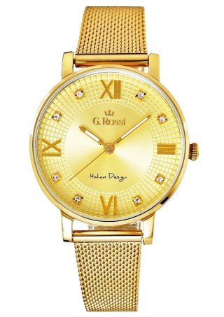 Zegarek Damski G.Rossi 12217B-4D1 na złotej bransolecie mesh