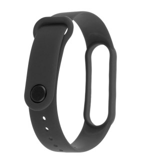 Pasek silikonowy do Xiaomi Mi Band 5 / 6 - Czarny
