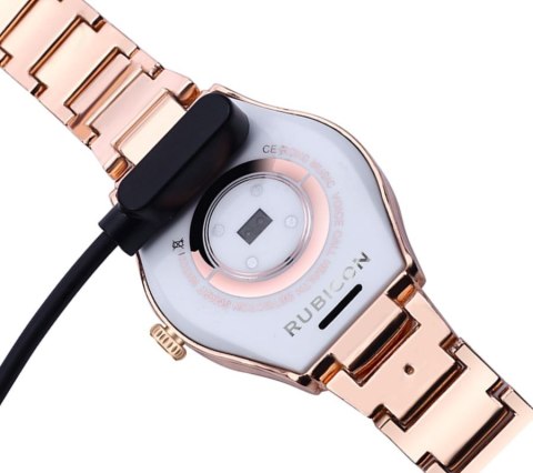 Smartwatch Damski Rubicon RNCE82 Różowe Złoto z Bransoletą