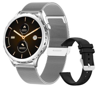 Smartwatch Rubicon RNCF02-1 Srebrny z Paskiem i Bransoletą