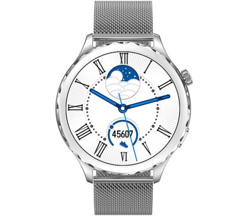 Smartwatch Rubicon RNCF02-1 Srebrny z Paskiem i Bransoletą