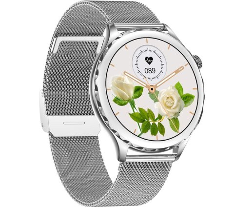 Smartwatch Rubicon RNCF02-1 Srebrny z Paskiem i Bransoletą