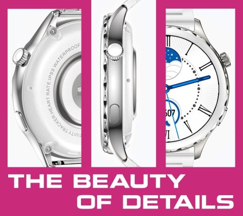 Smartwatch Rubicon RNCF02-1 Srebrny z Paskiem i Bransoletą