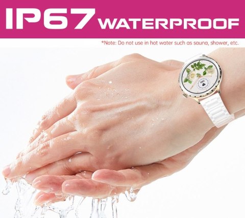 Smartwatch Rubicon RNCF02-1 Srebrny z Paskiem i Bransoletą