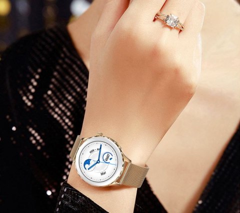 Smartwatch Rubicon RNCF02-1 Srebrny z Paskiem i Bransoletą