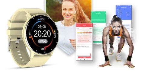 Smartwatch Giewont GW120-6 Ecru - Styl i Funkcjonalność