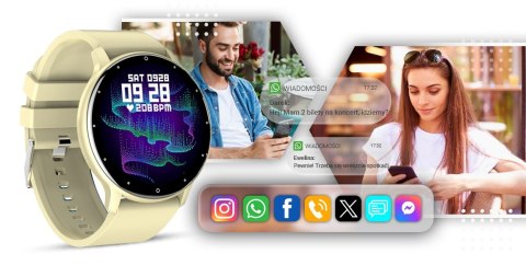 Smartwatch Giewont GW120-6 Ecru - Styl i Funkcjonalność