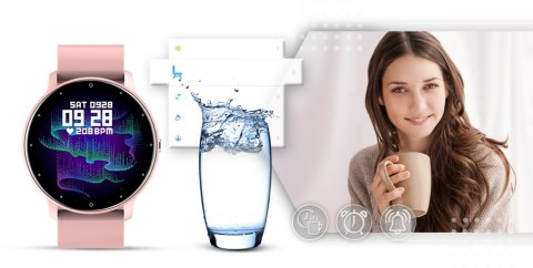 Smartwatch GIEWONT GW120-1 Różowy - Elegancja i Technologia