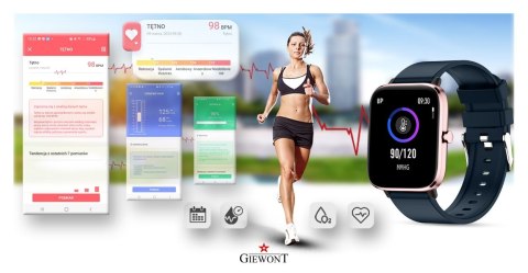 Smartwatch Giewont Różowo-Granatowy GW230-5
