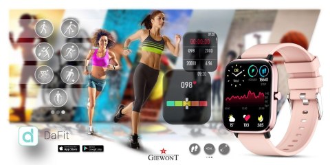 Smartwatch Giewont GW230-1 Różowe Złoto - Funkcja Rozmów