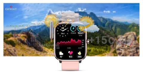 Smartwatch Giewont GW230-1 Różowe Złoto - Funkcja Rozmów
