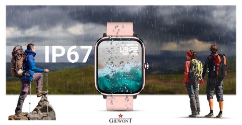 Smartwatch Giewont GW230-1 Różowe Złoto - Funkcja Rozmów