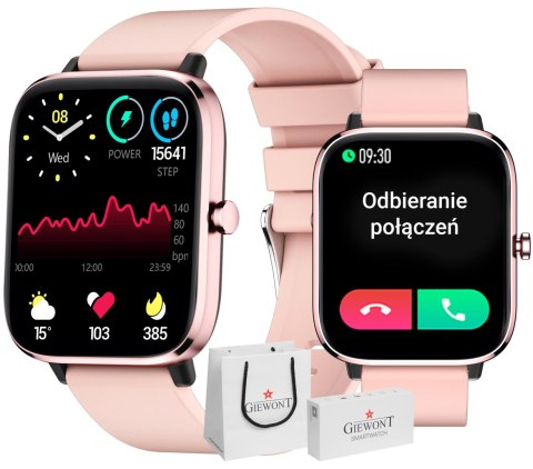 Smartwatch Giewont GW230-1 Różowe Złoto - Funkcja Rozmów