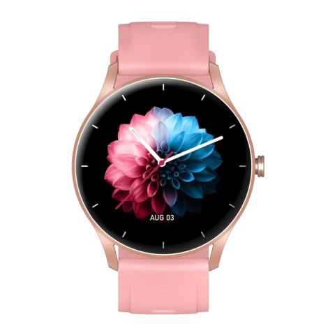 Smartwatch Damski Gravity GT2-1 Różowe Złoto
