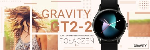 Smartwatch Gravity GT2-2 Czarny