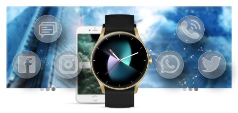 Smartwatch Gravity GT2-3 Złoto-Czarny